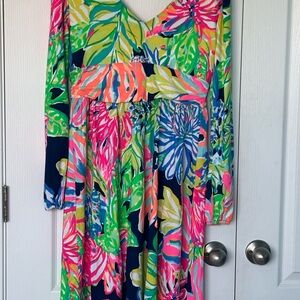 Lilly Pulitzer Pink and Blue Floral Dress